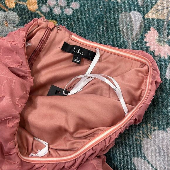 NWT Lulus Love You So Truly Midi Dress Small Rose Pink Floral Strapless Maxi - Picture 16 of 16